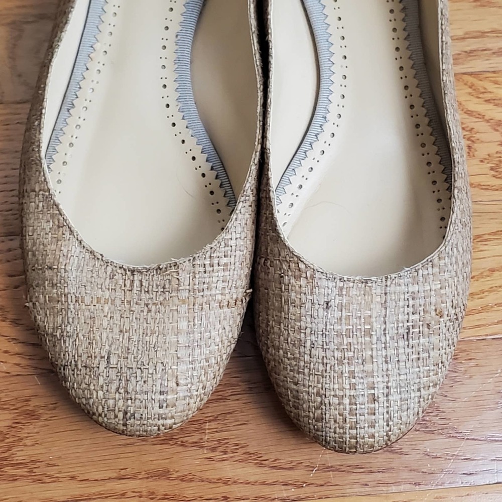 VIAJIYU Unique Custom Made Raffia Ballet Flats Shoes Made in Italy - Picture 5 of 8